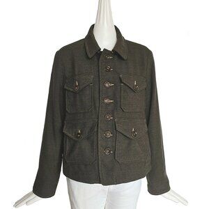 45R BROWN WOOL MILITARY JACKET (ONE SIZE)
